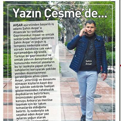 Yazın çeşme'de